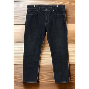 Vintage 1993 Levis 511 Jeans Men's 36x29 Black Dark Wash Denim Stretch Slim Fit